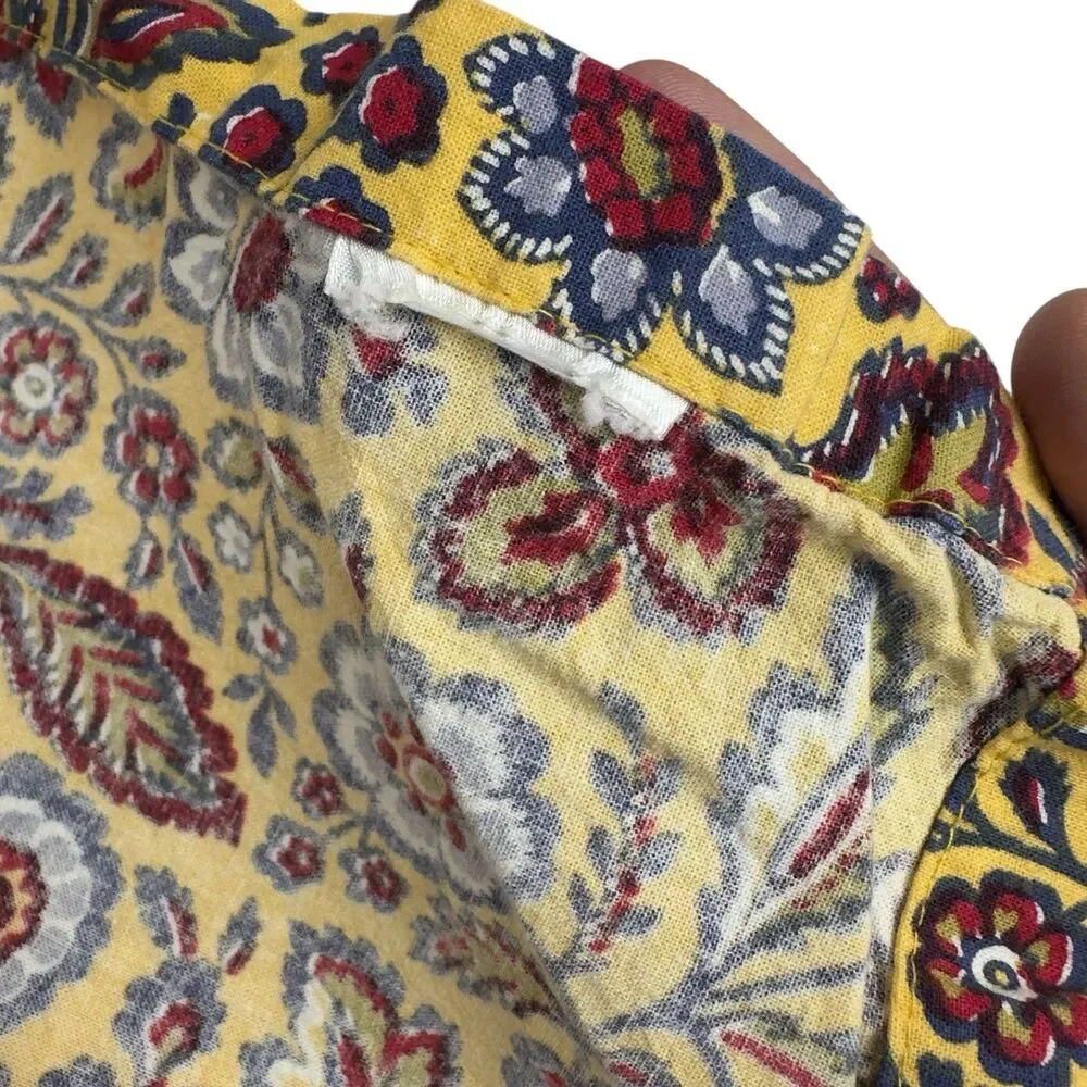 Williams Sonoma Cloth Napkins Floral Yellow English Country 20
